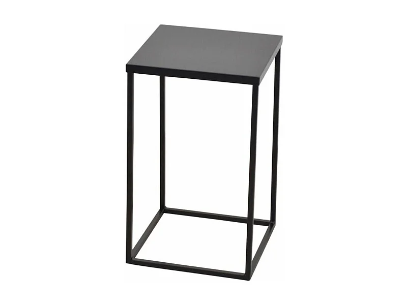 Table d'appoint en métal métal argentée 30 x 30 x 50 cm MED05124