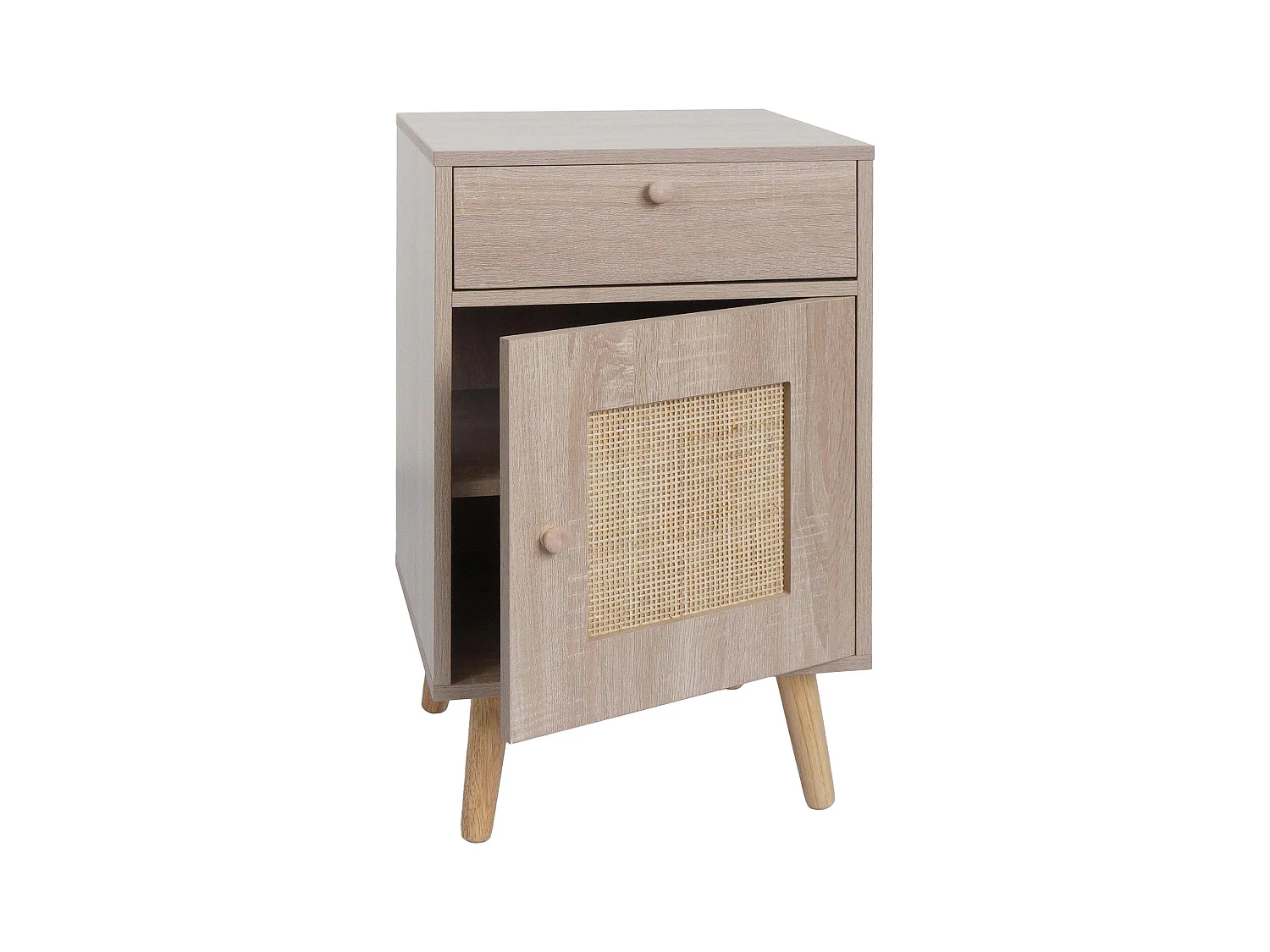 Table d'appoint table basse effet bois beige 52 x 18 x 62 cm 04_0008504