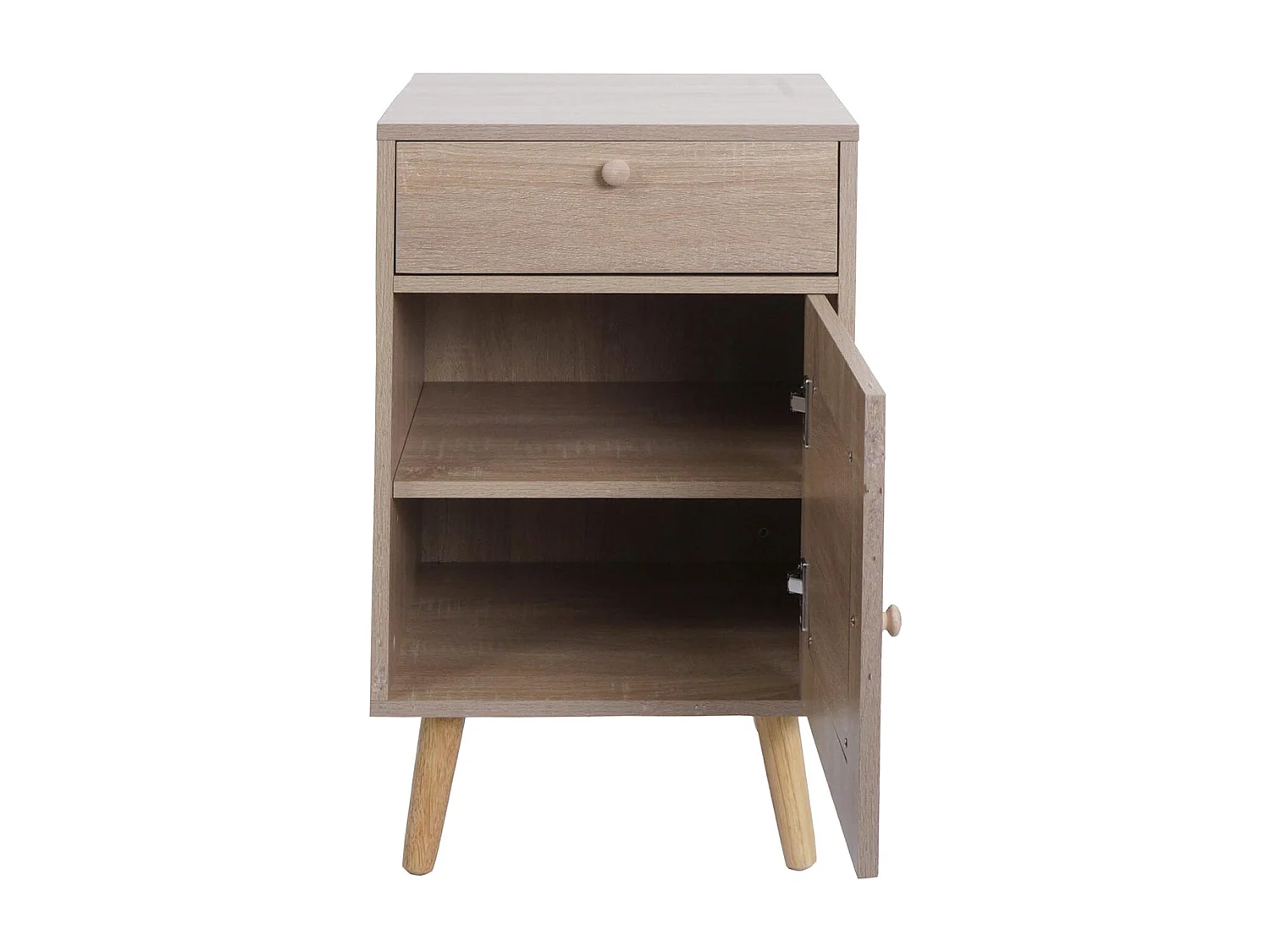 Table d'appoint table basse effet bois beige 52 x 18 x 62 cm 04_0008504