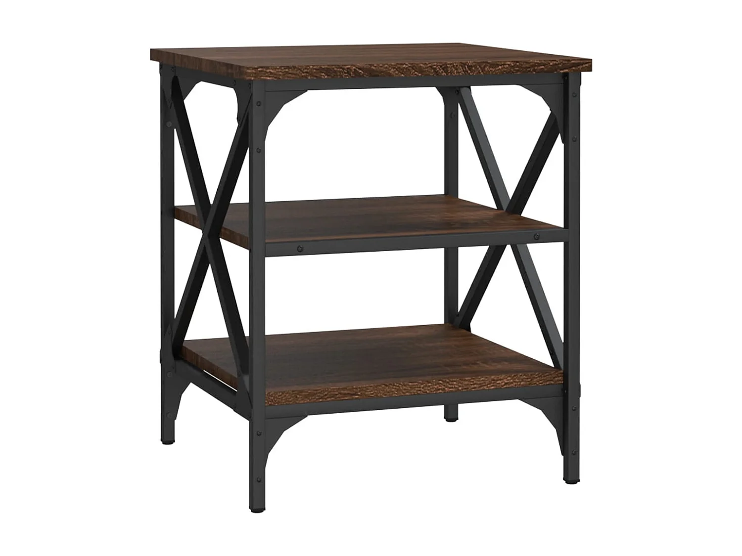 Lot de 2 tables marron 40 x 42 x 50 cm DEC032623