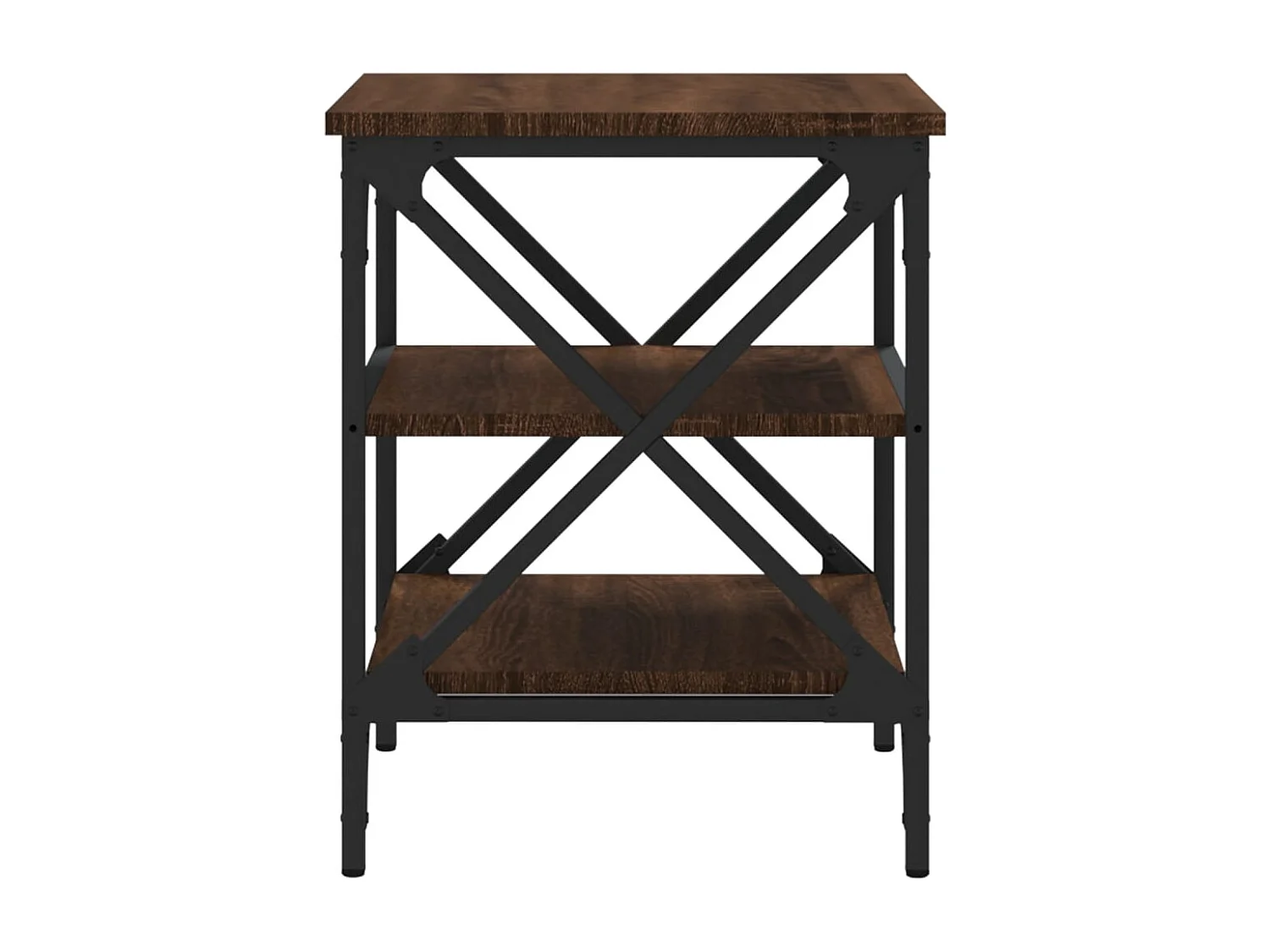 Lot de 2 tables marron 40 x 42 x 50 cm DEC032623