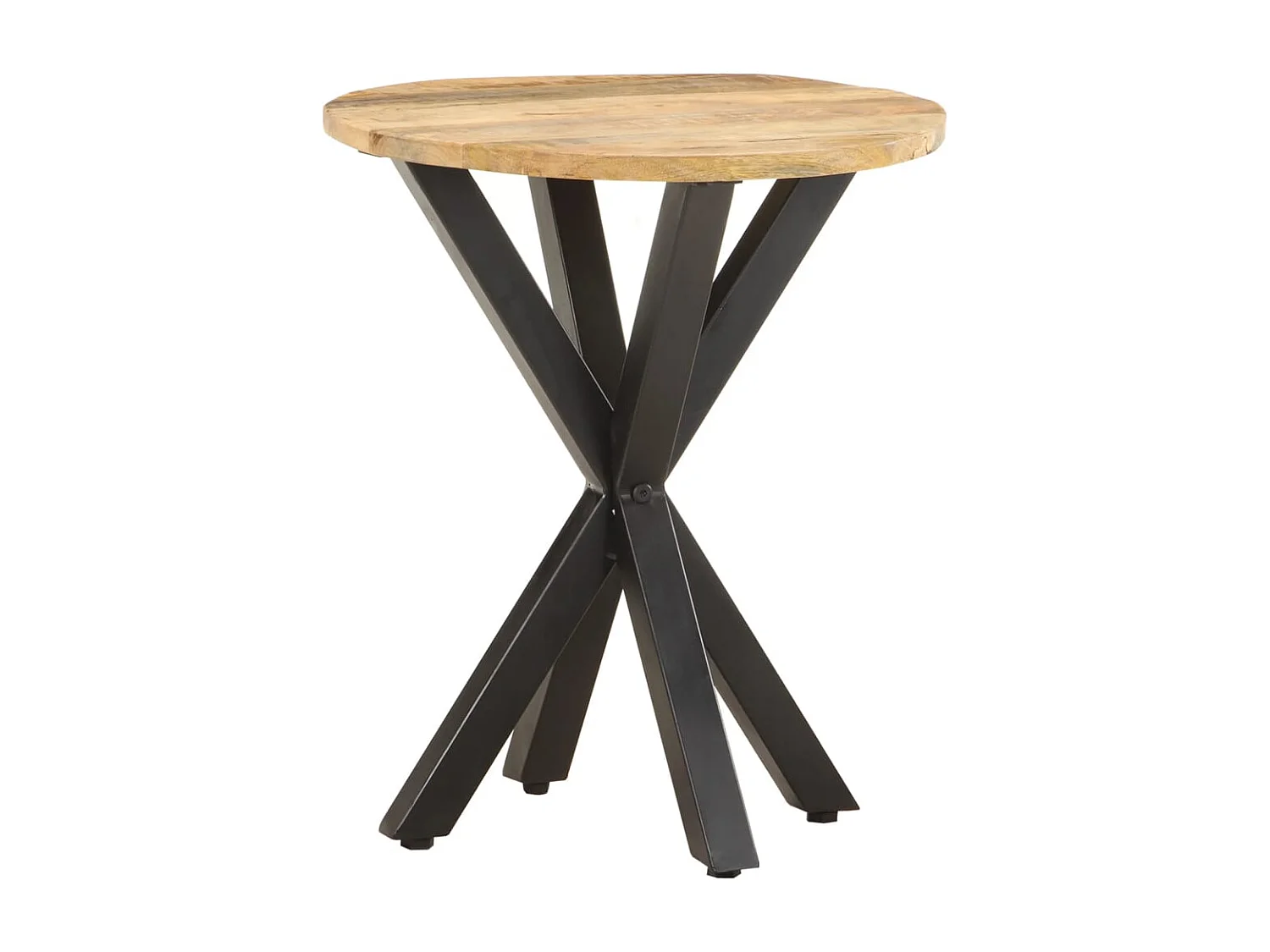 Table d'appoint support de bois marron 48 x 48 x 56 cm DEC032313
