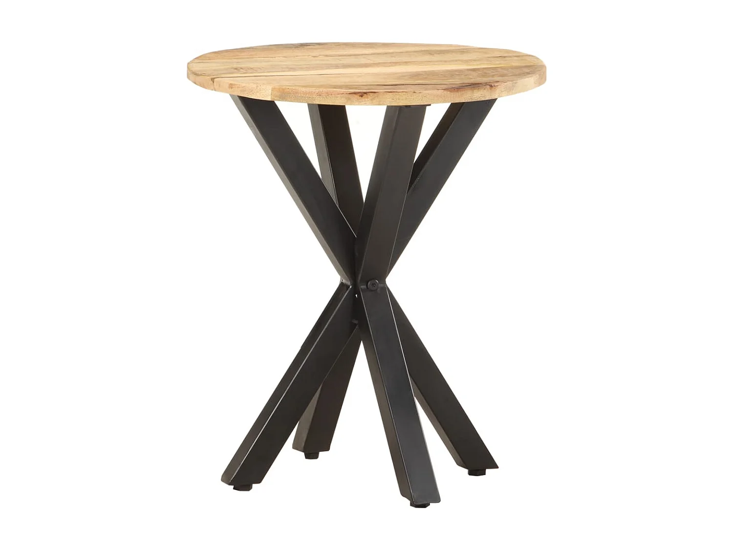 Table d'appoint support de bois marron 48 x 48 x 56 cm DEC032313