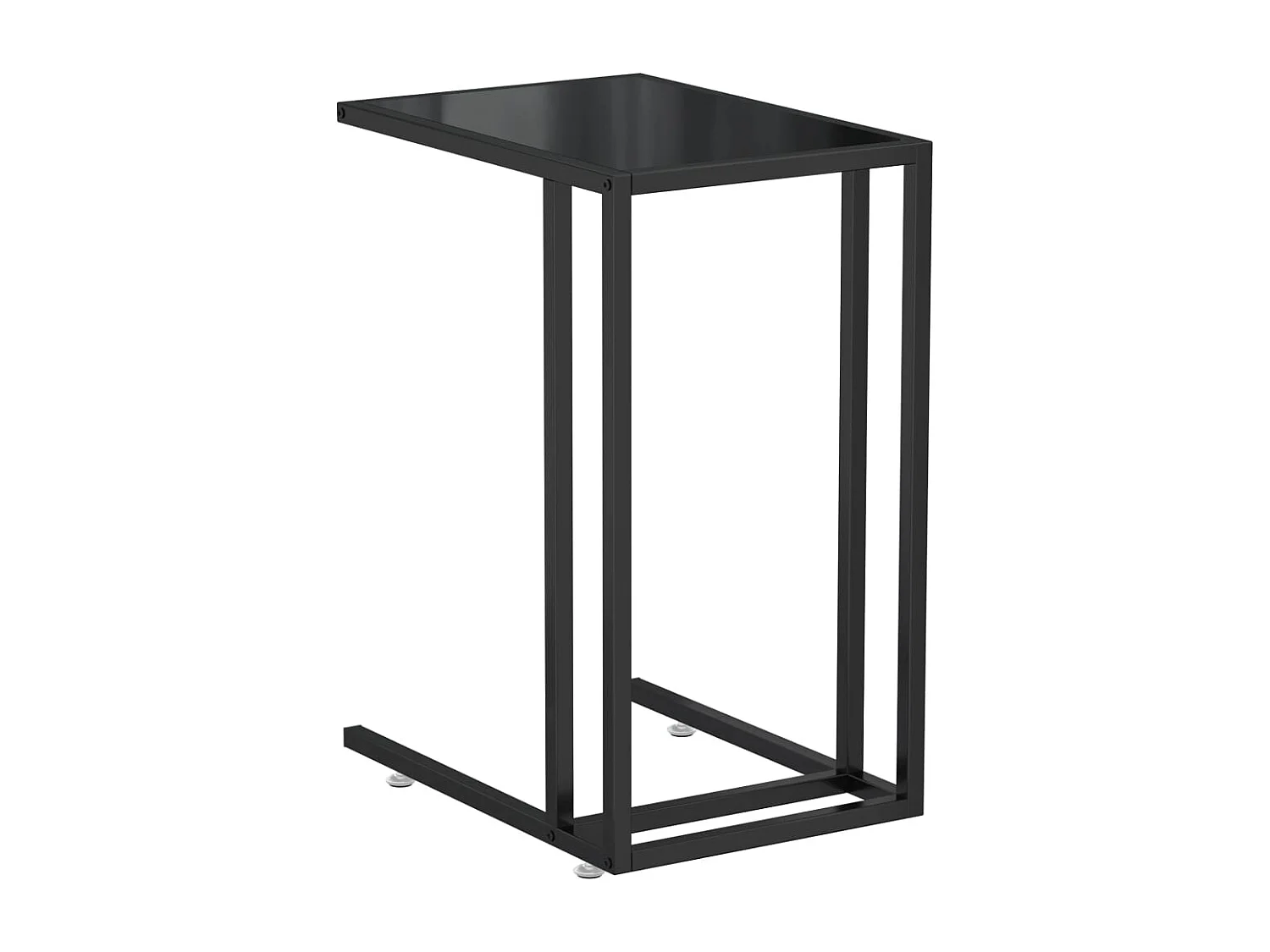 Table d'appoint table d'ordinateur verre 50 x 35 x 65 cm DEC032518