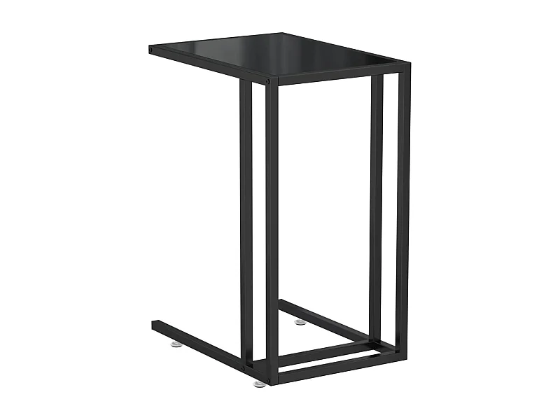 Table d'appoint table d'ordinateur verre 50 x 35 x 65 cm DEC032518