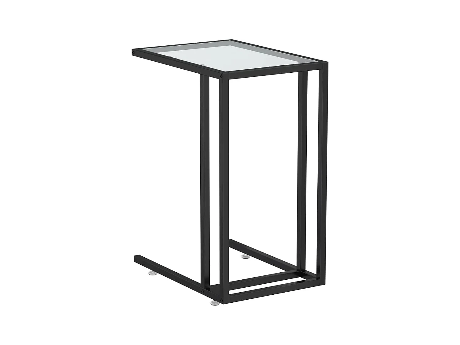 Table d'appoint table d'ordinateur verre 50 x 35 x 65 cm DEC032512