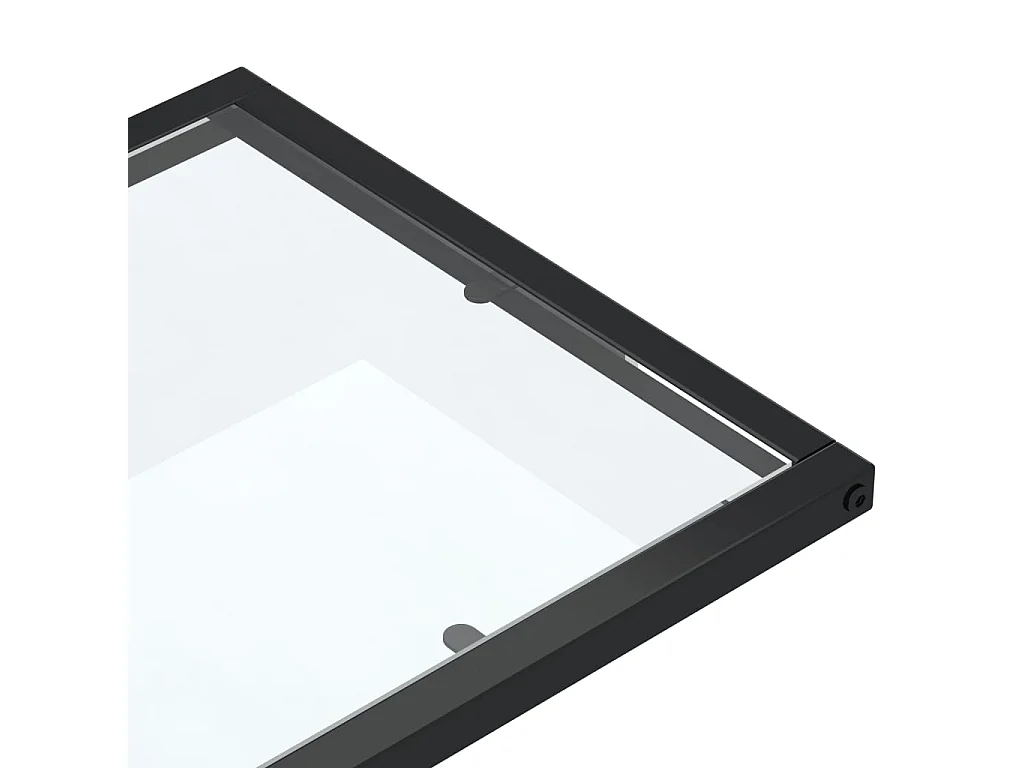 Table d'appoint table d'ordinateur verre 50 x 35 x 65 cm DEC032512