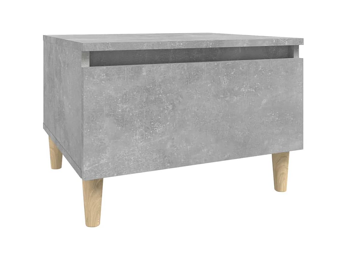 Table d'appoint table basse bois marron 50 x 46 x 35 cm DEC032455