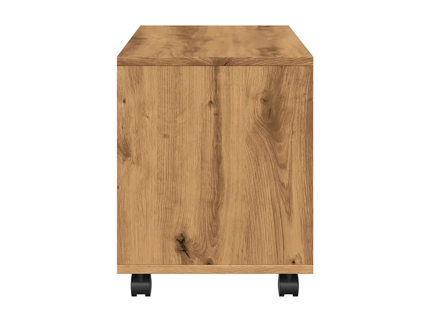 Mueble d'appoint sur roulettes bois beige 72 x 33 x 42.5 cm DEC031384