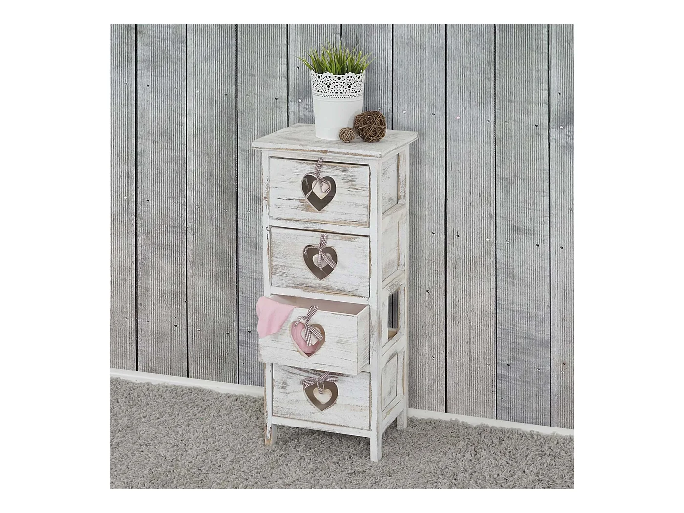 Petit meuble de rangement blanche 29 x 25 x 70.5 cm 04_0002529
