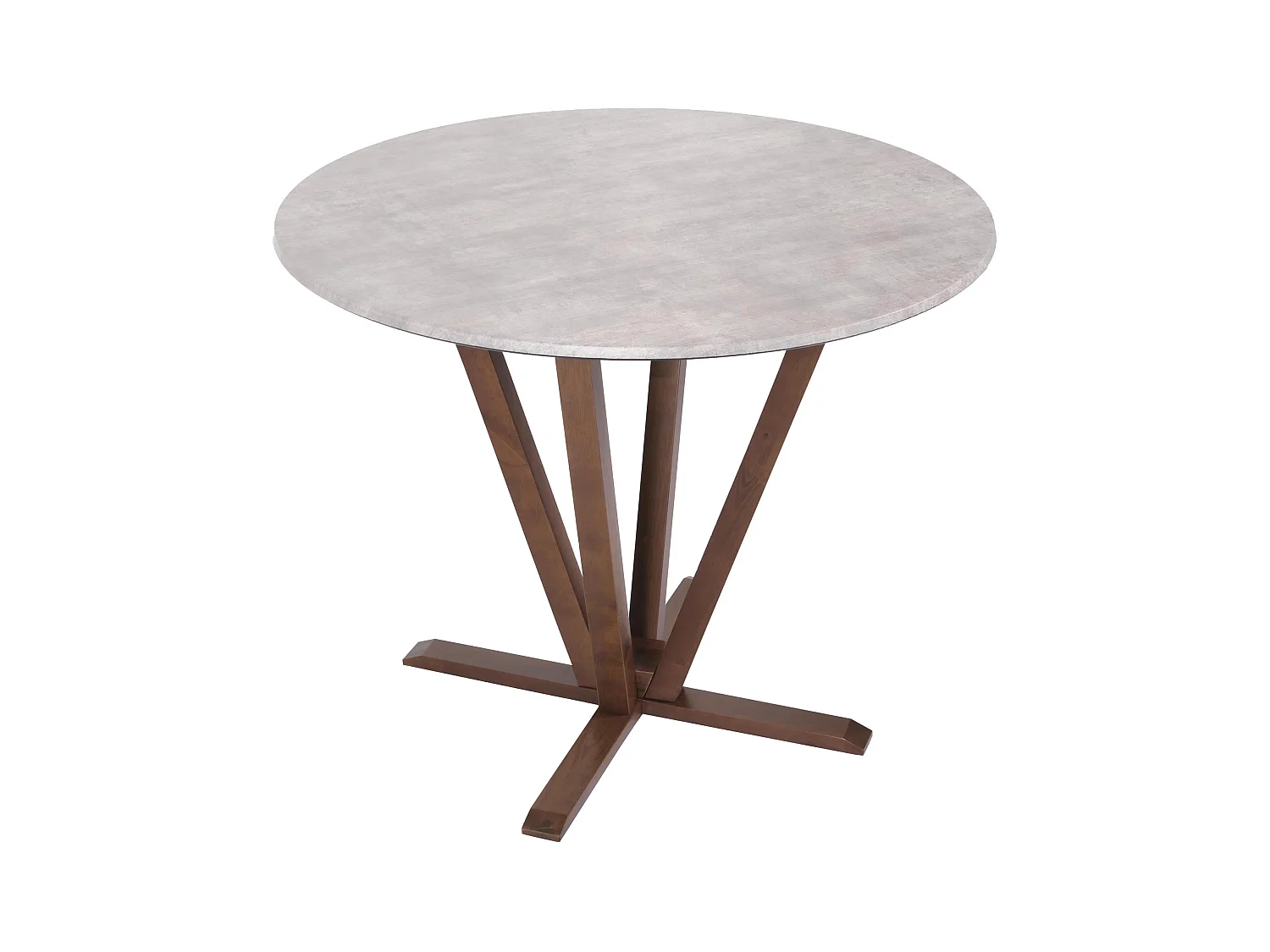 Table bistro table à bois marron 102 x 10 x 102 cm 04_0008483