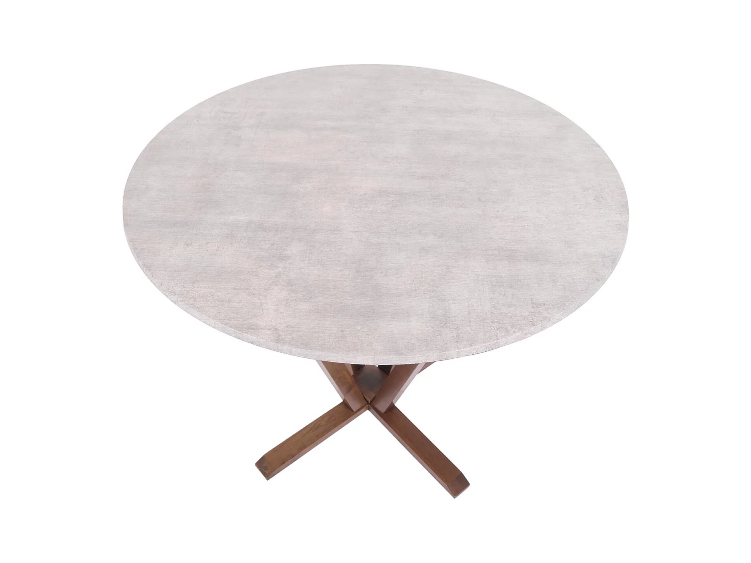 Table bistro table à bois marron 102 x 10 x 102 cm 04_0008483