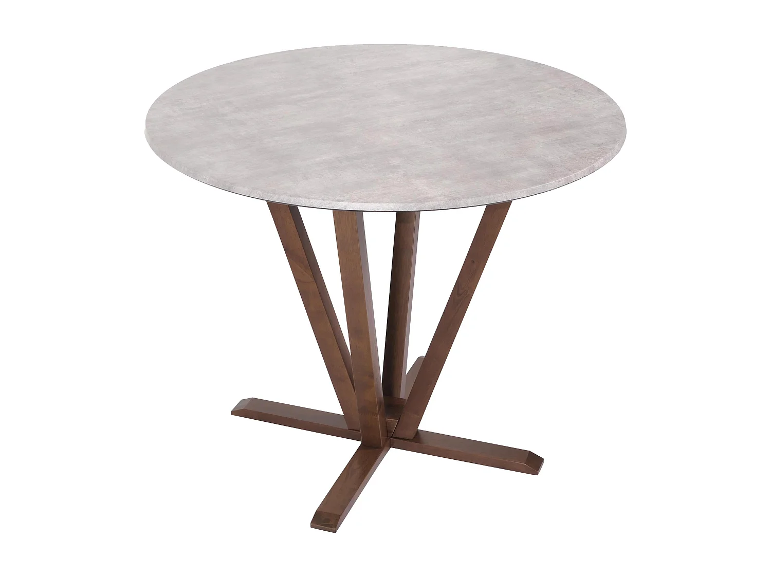 Table bistro table à bois marron 102 x 10 x 102 cm 04_0008483