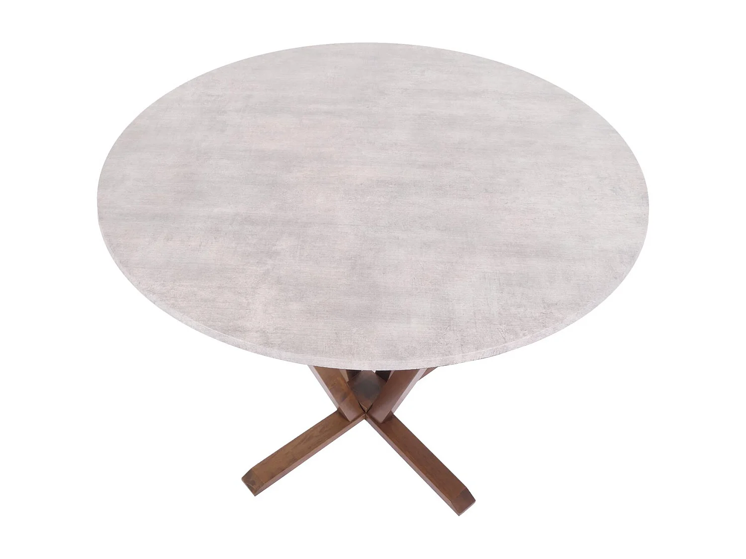 Table bistro table à bois marron 102 x 10 x 102 cm 04_0008483