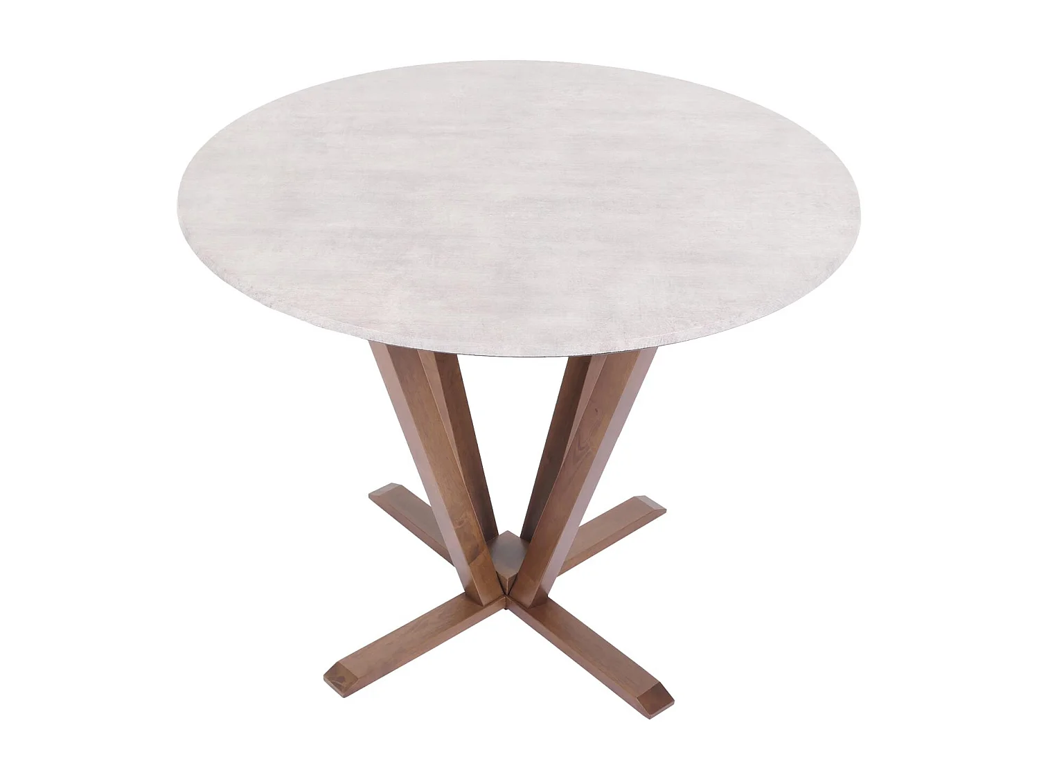 Table bistro table à bois marron 102 x 10 x 102 cm 04_0008483