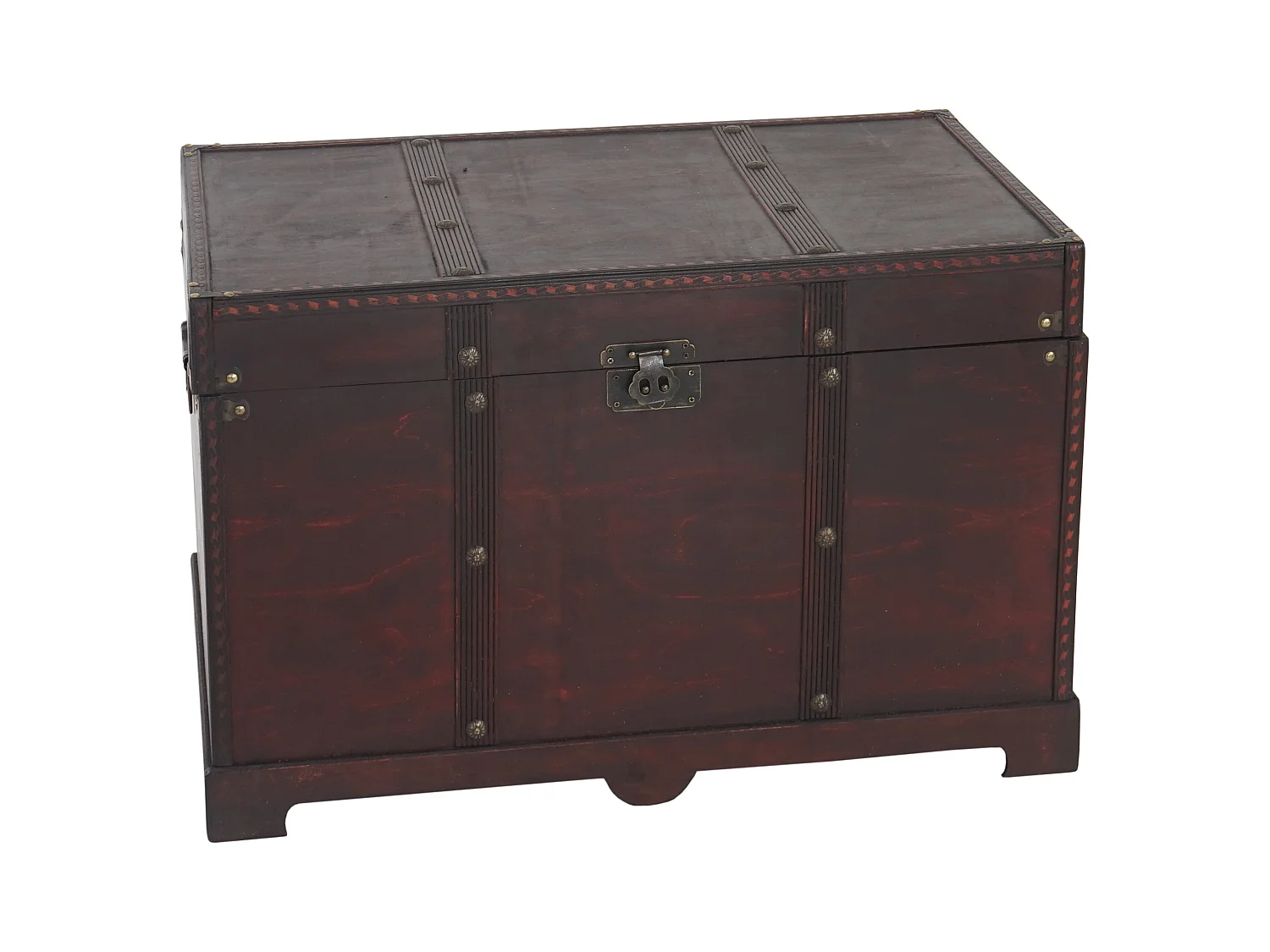 Coffre de rangement en bois marron 67 x 38 x 39 cm 04_0002496