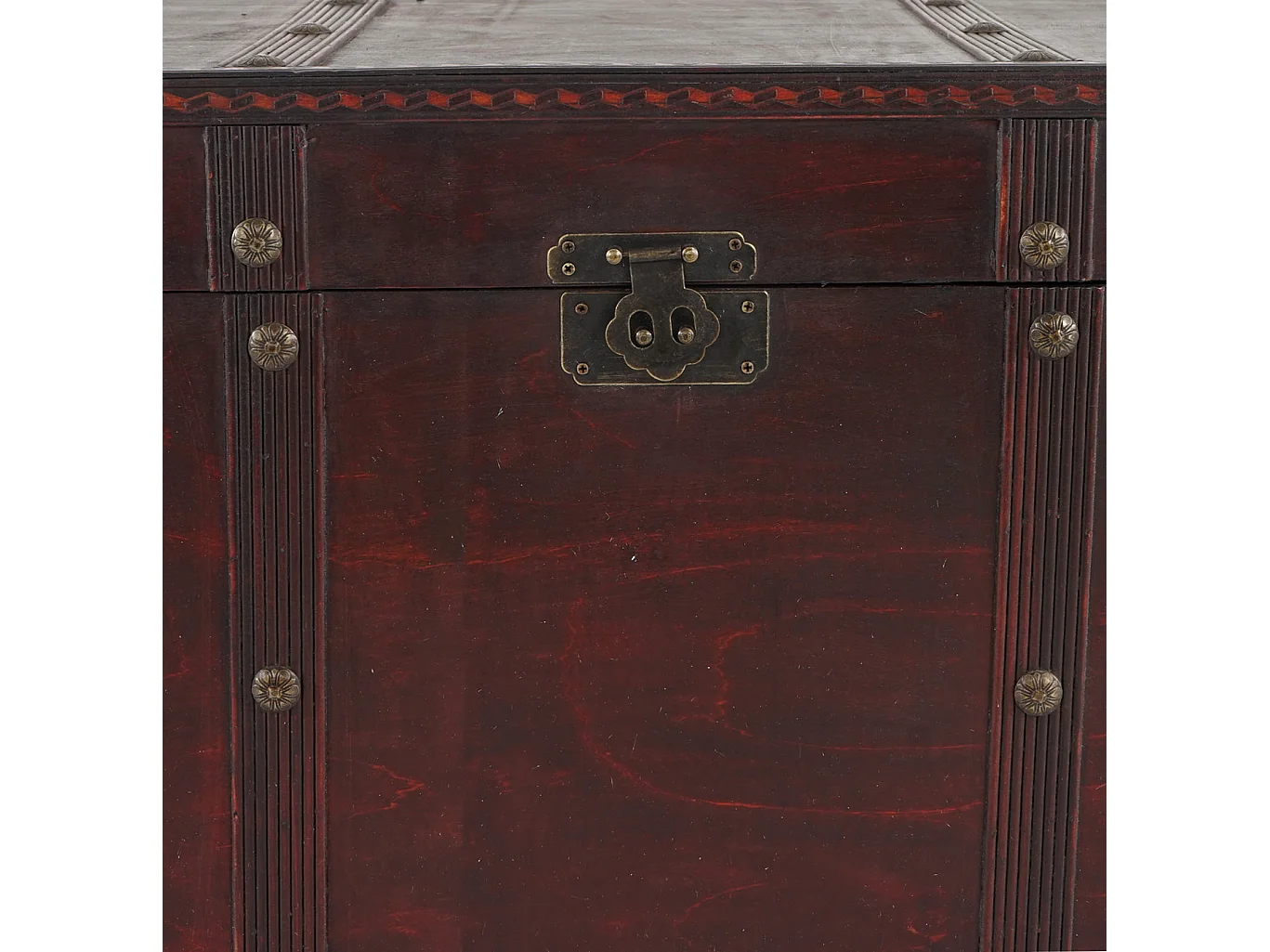 Coffre de rangement en bois marron 67 x 38 x 39 cm 04_0002496