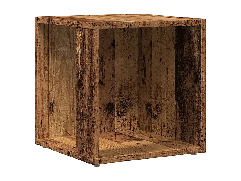 Table d'appoint meuble d'angle bois marron 33 x 33 x 34 cm DEC032545