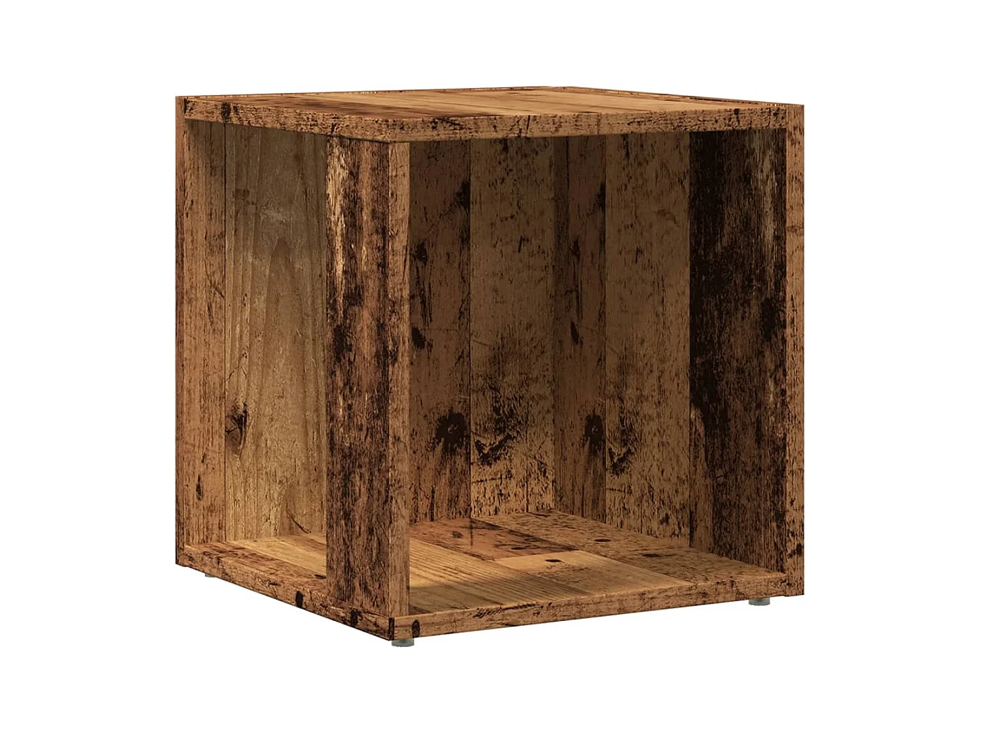 Table d'appoint meuble d'angle bois marron 33 x 33 x 34 cm DEC032545