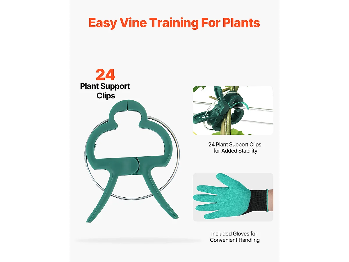 Treillis pour Concombres SucceBuy Treillis à Concombre en Forme de A 89 x 140 cm, Support de Jardin en Métal Pliable