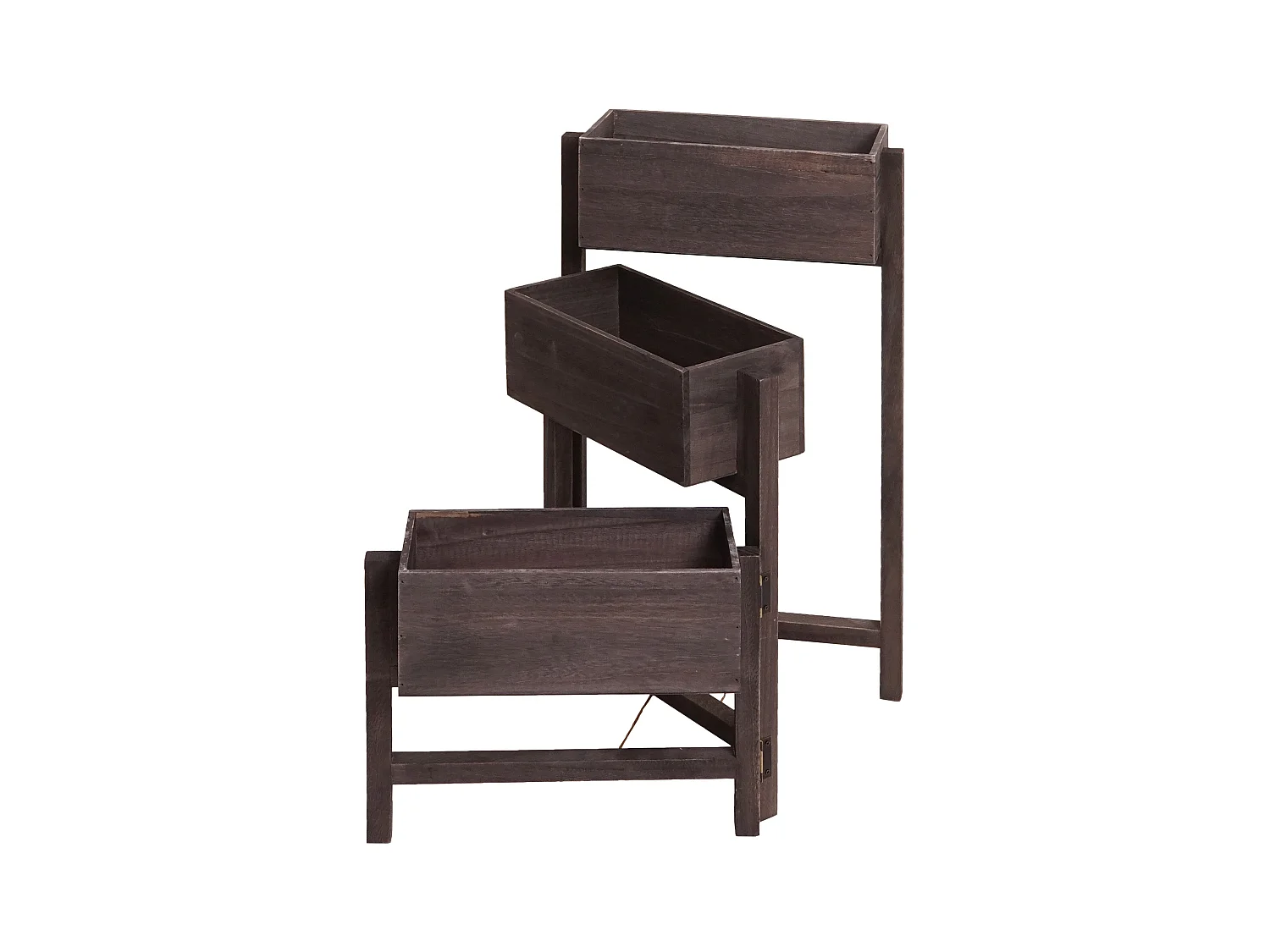 Étagère à plantes sur bois marron 39 x 19 x 67 cm 04_0008699