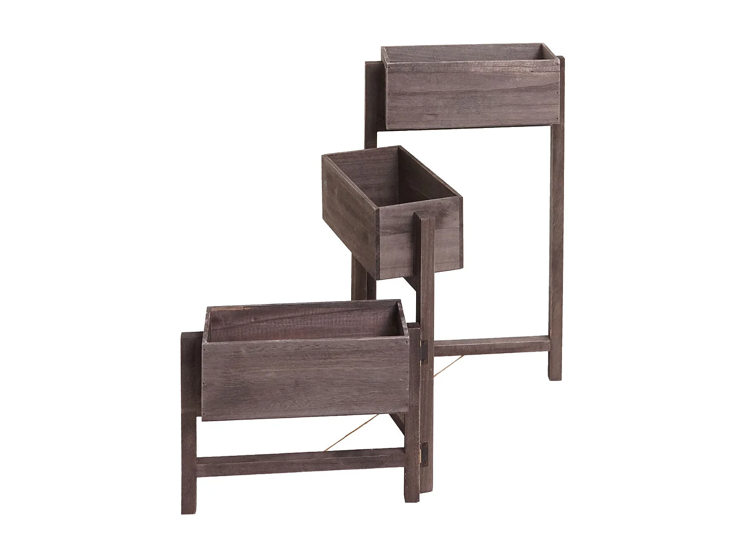 Étagère à plantes sur bois marron 39 x 19 x 67 cm 04_0008699