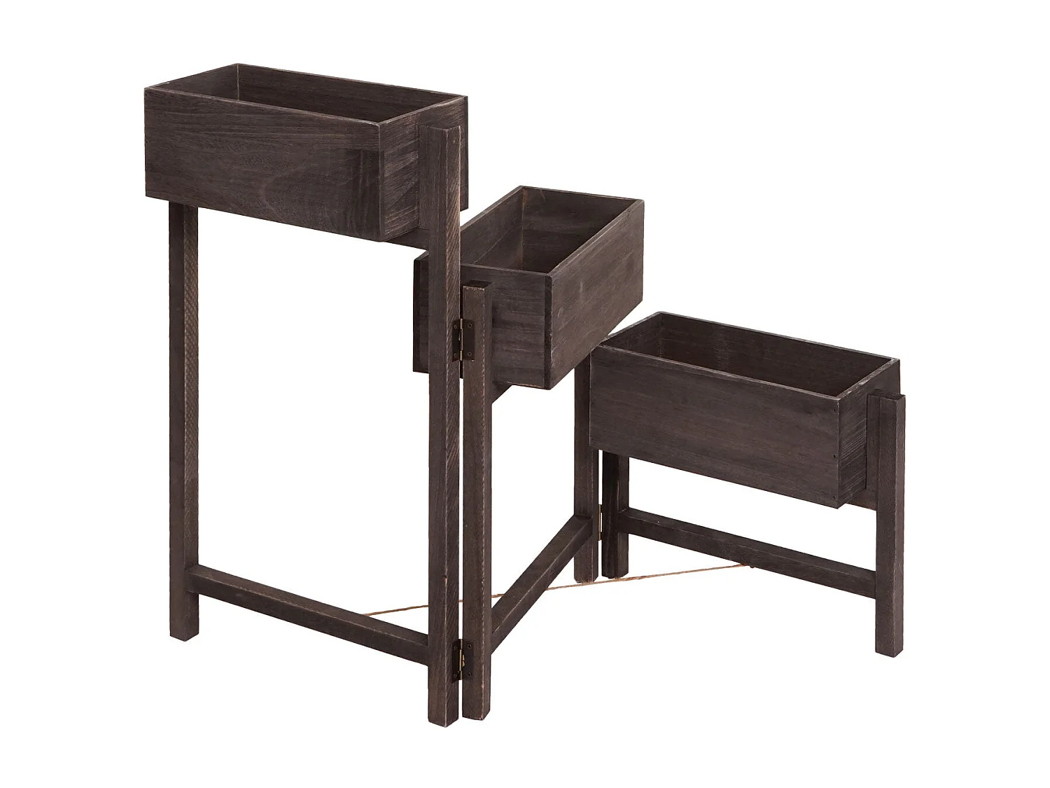 Étagère à plantes sur bois marron 39 x 19 x 67 cm 04_0008699