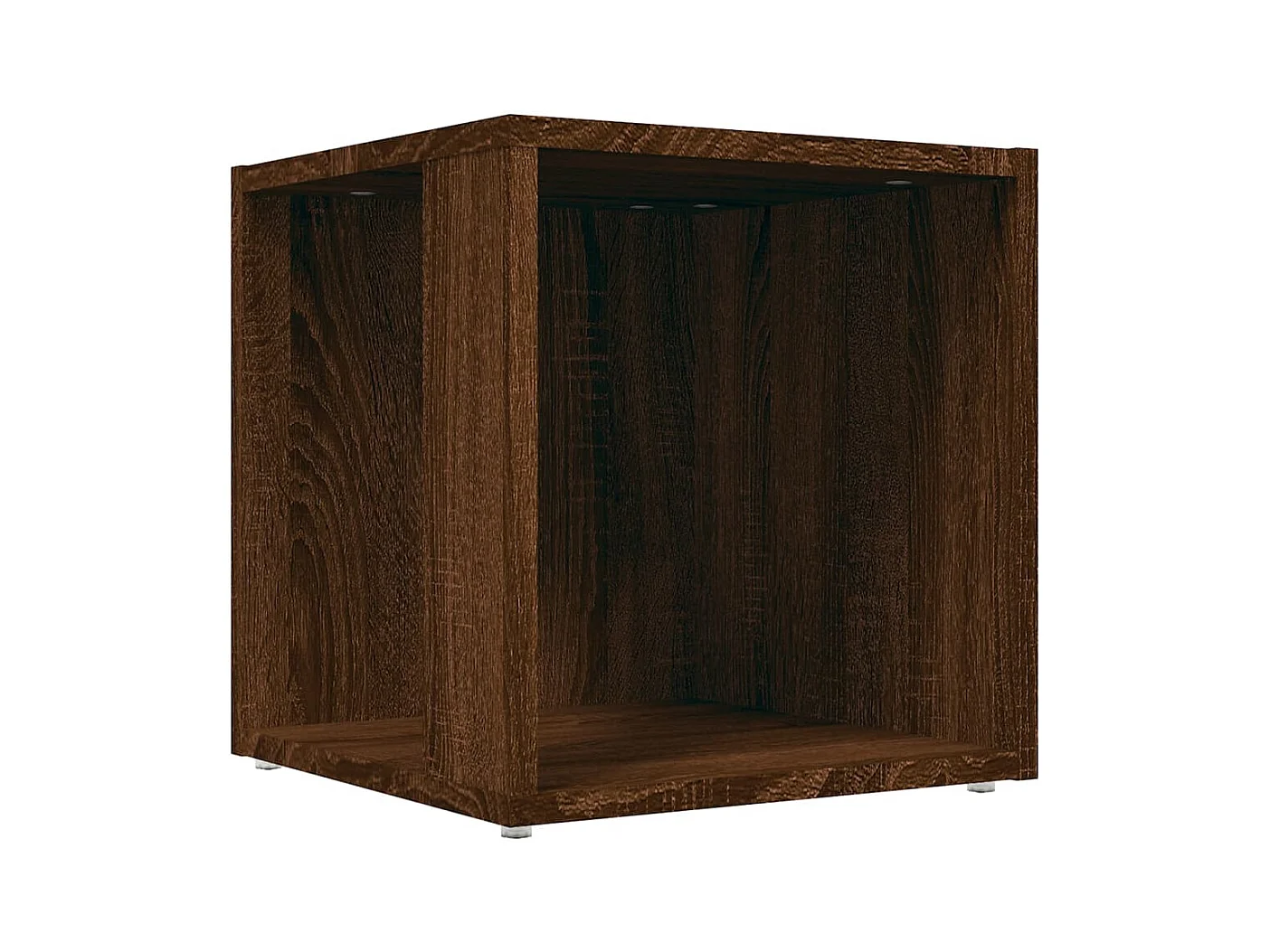 Table d'appoint meuble de bois marron 33 x 33 x 34.5 cm DEC032396