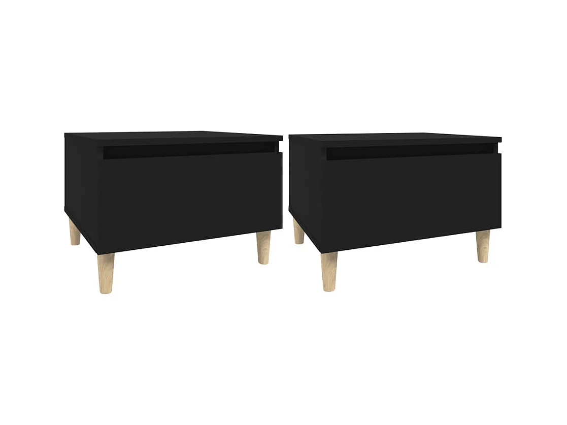 Lot de 2 tables bois marron 50 x 46 x 35 cm DEC032644