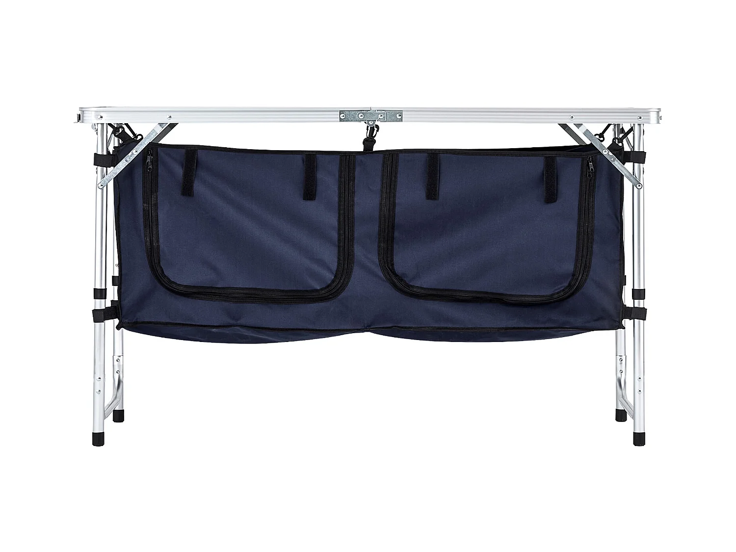 Cuisine de Camping, SucceBuy Table de Cuisine de Camping - Station de Cuisson Portable Pliante, 3 Hauteurs Réglables