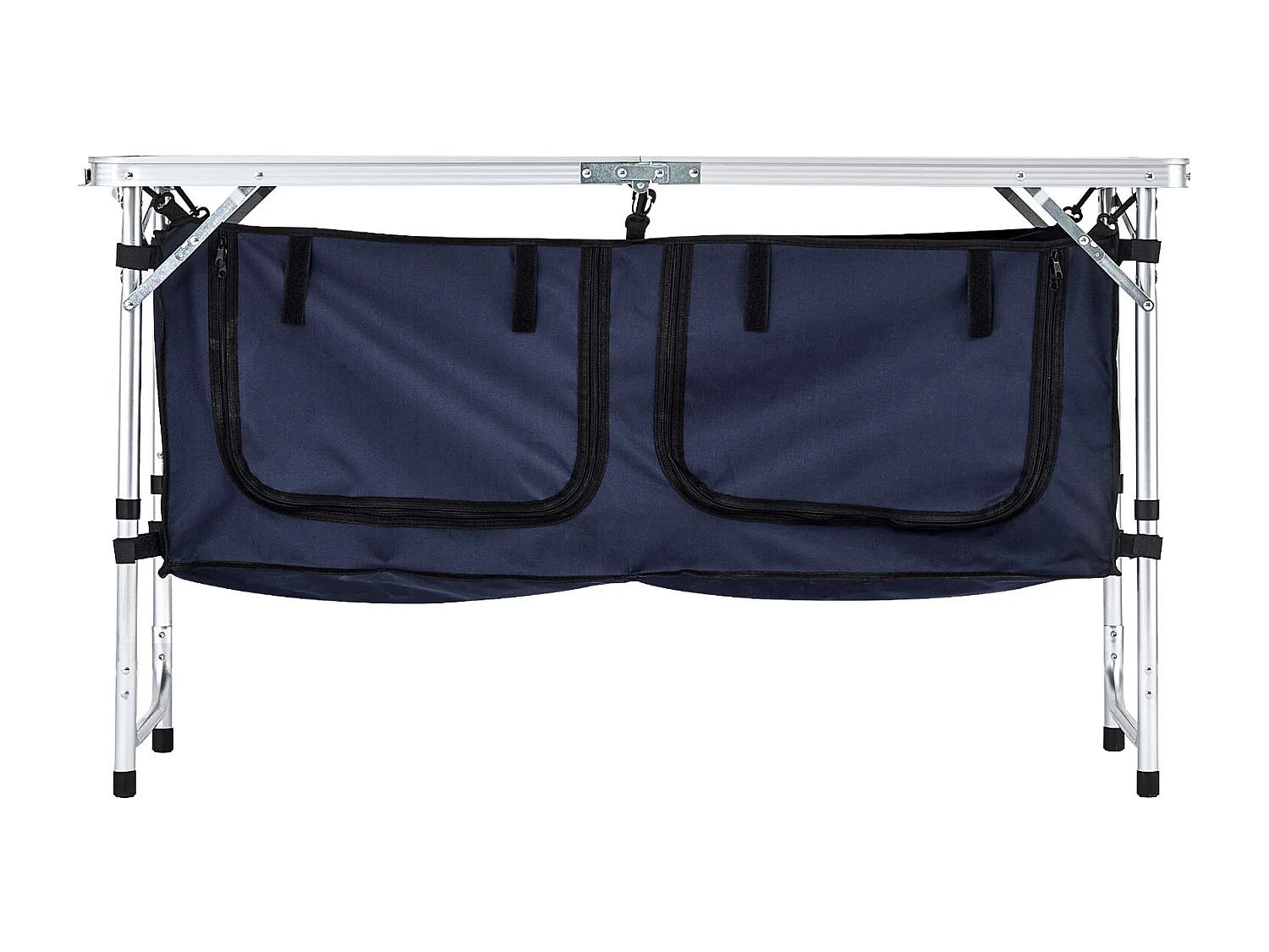 Cuisine de Camping, SucceBuy Table de Cuisine de Camping - Station de Cuisson Portable Pliante, 3 Hauteurs Réglables