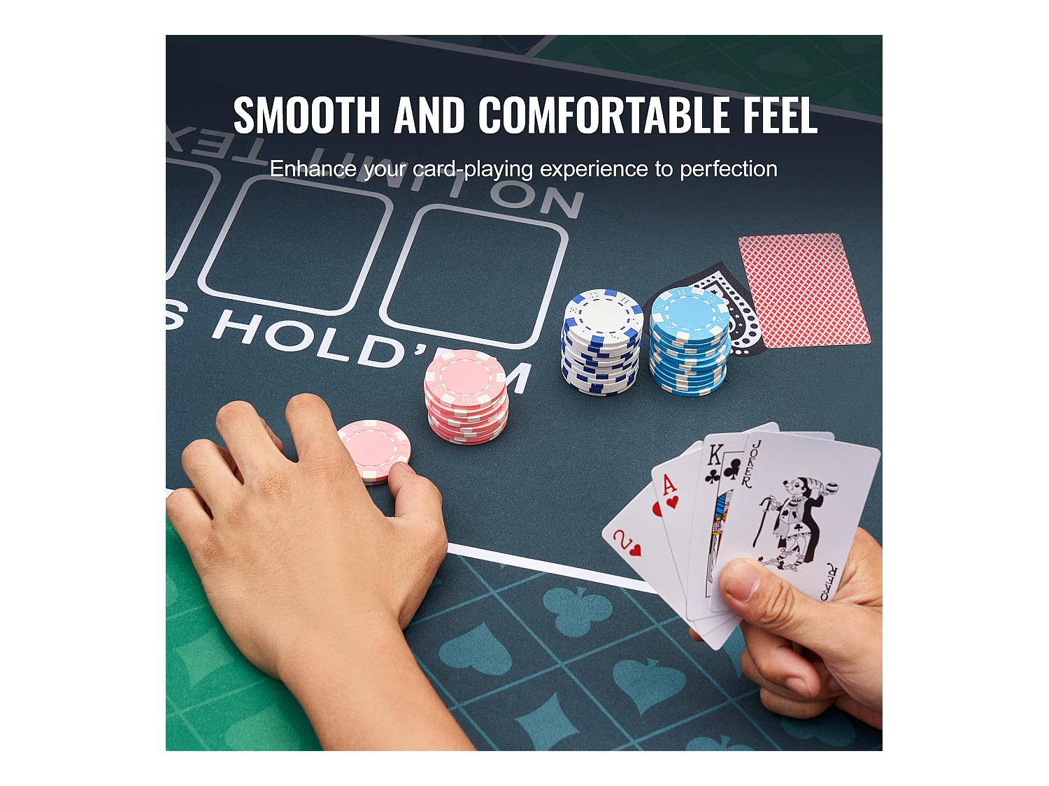 Table de Poker, SucceBuy Plateau de Table de Poker 180 x 90 cm, 6 à 8 Joueurs, Plateau de Table de Poker Rectangulaire de Transport pour Jeux de Poker, Vert