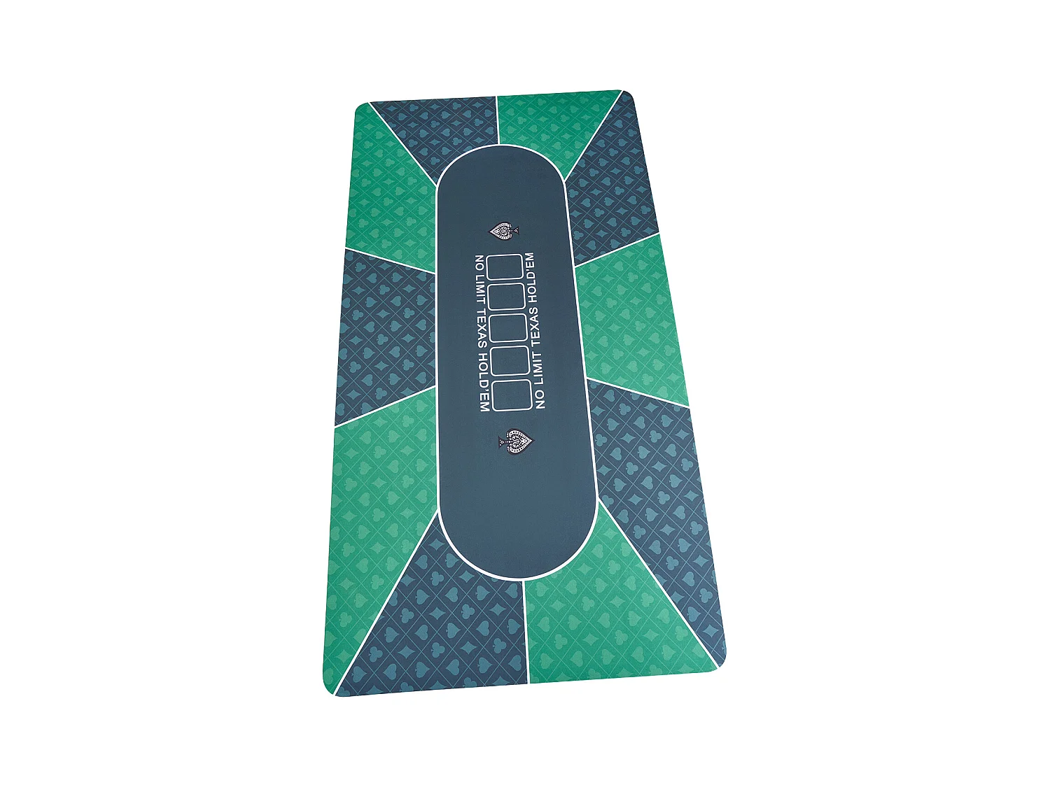 Table de Poker, SucceBuy Plateau de Table de Poker 180 x 90 cm, 6 à 8 Joueurs, Plateau de Table de Poker Rectangulaire de Transport pour Jeux de Poker, Vert