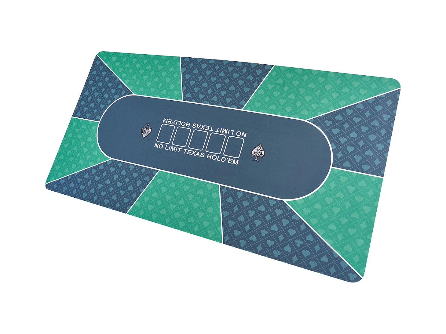 Table de Poker, SucceBuy Plateau de Table de Poker 180 x 90 cm, 6 à 8 Joueurs, Plateau de Table de Poker Rectangulaire de Transport pour Jeux de Poker, Vert