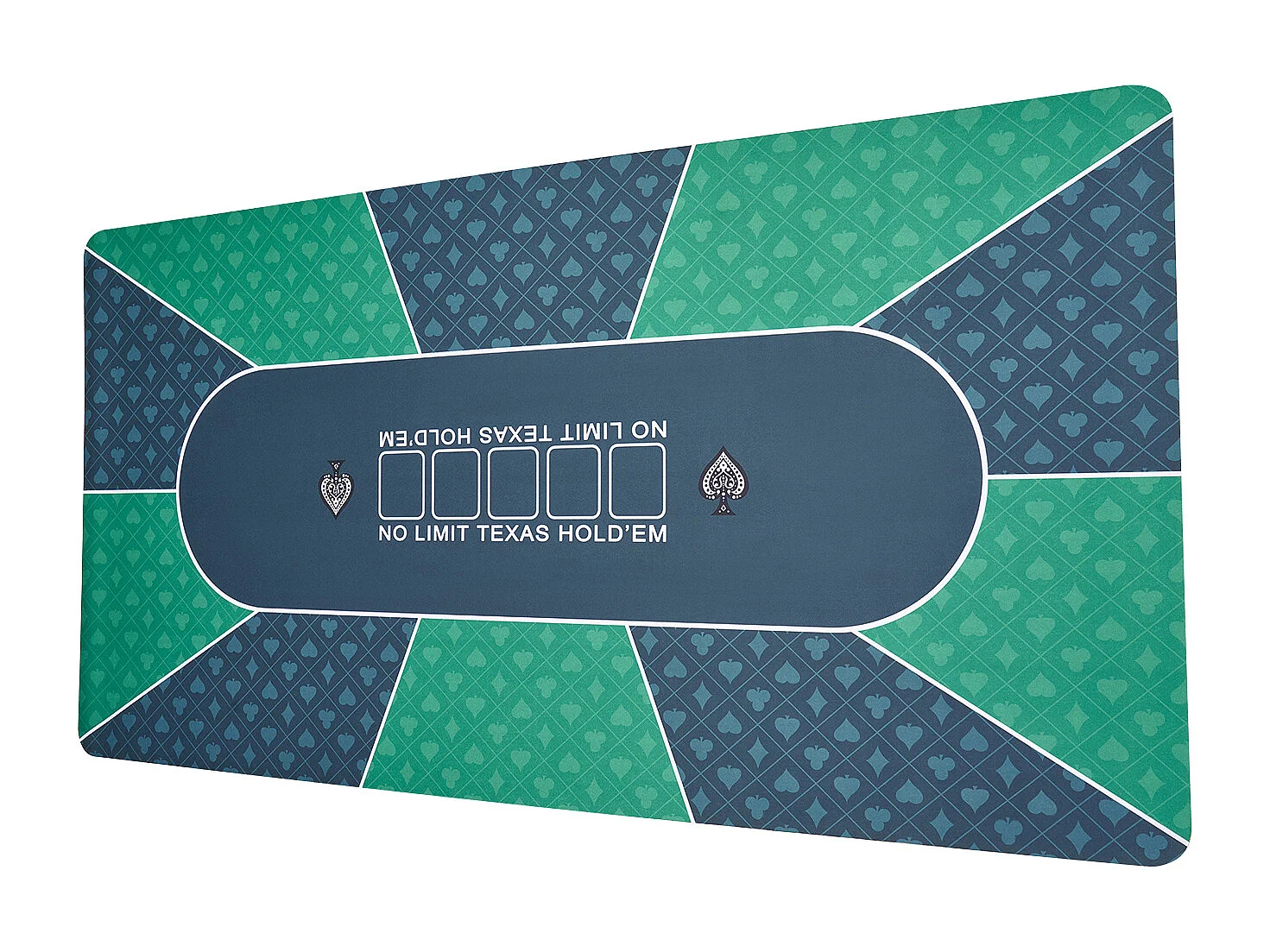 Table de Poker, SucceBuy Plateau de Table de Poker 180 x 90 cm, 6 à 8 Joueurs, Plateau de Table de Poker Rectangulaire de Transport pour Jeux de Poker, Vert