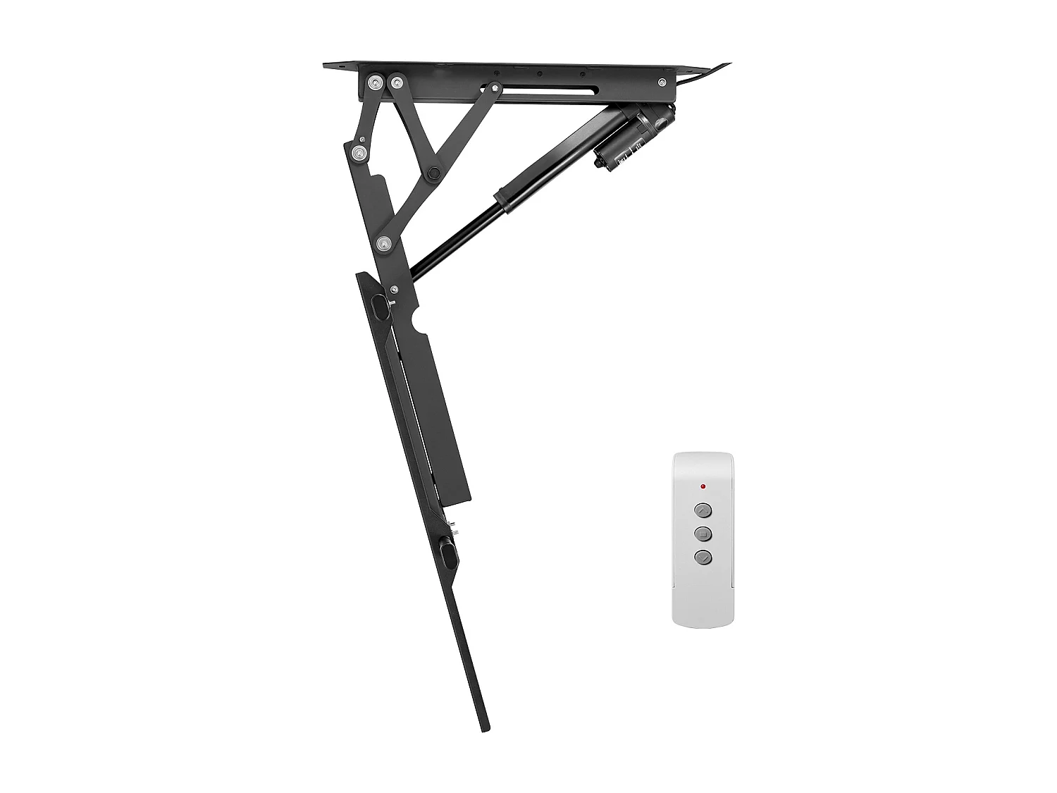 Support TV Murale SucceBuy Plafond Motorisé TV Mount-Flip Électrique vers le Bas pour 81-165 cm l'Écran