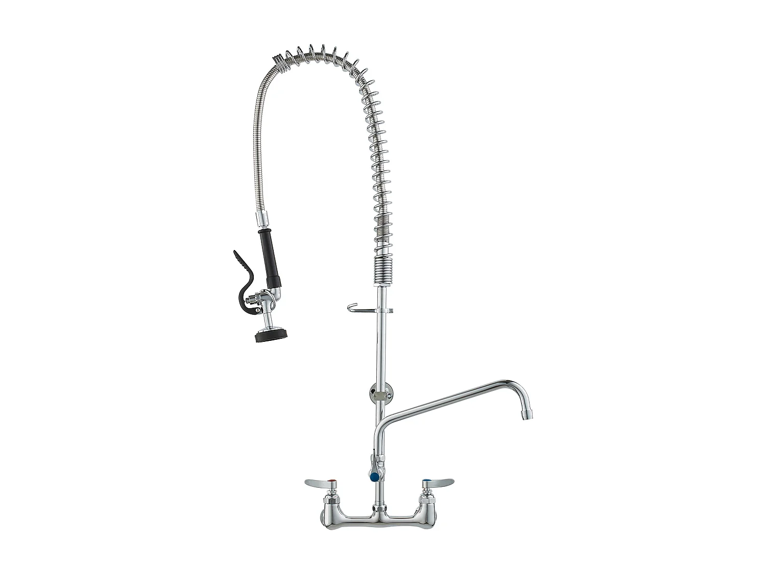 Robinet de Cuisine, SucceBuy Robinet d'Évier de Cuisine Murale Commercial - Avec Pulvérisateur de Pré-Rinçage, 91 cm