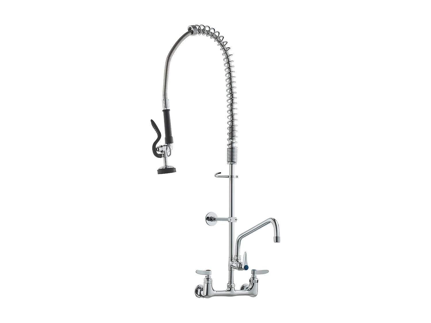 Robinet de Cuisine, SucceBuy Robinet d'Évier de Cuisine Murale Commercial - Avec Pulvérisateur de Pré-Rinçage, 91 cm