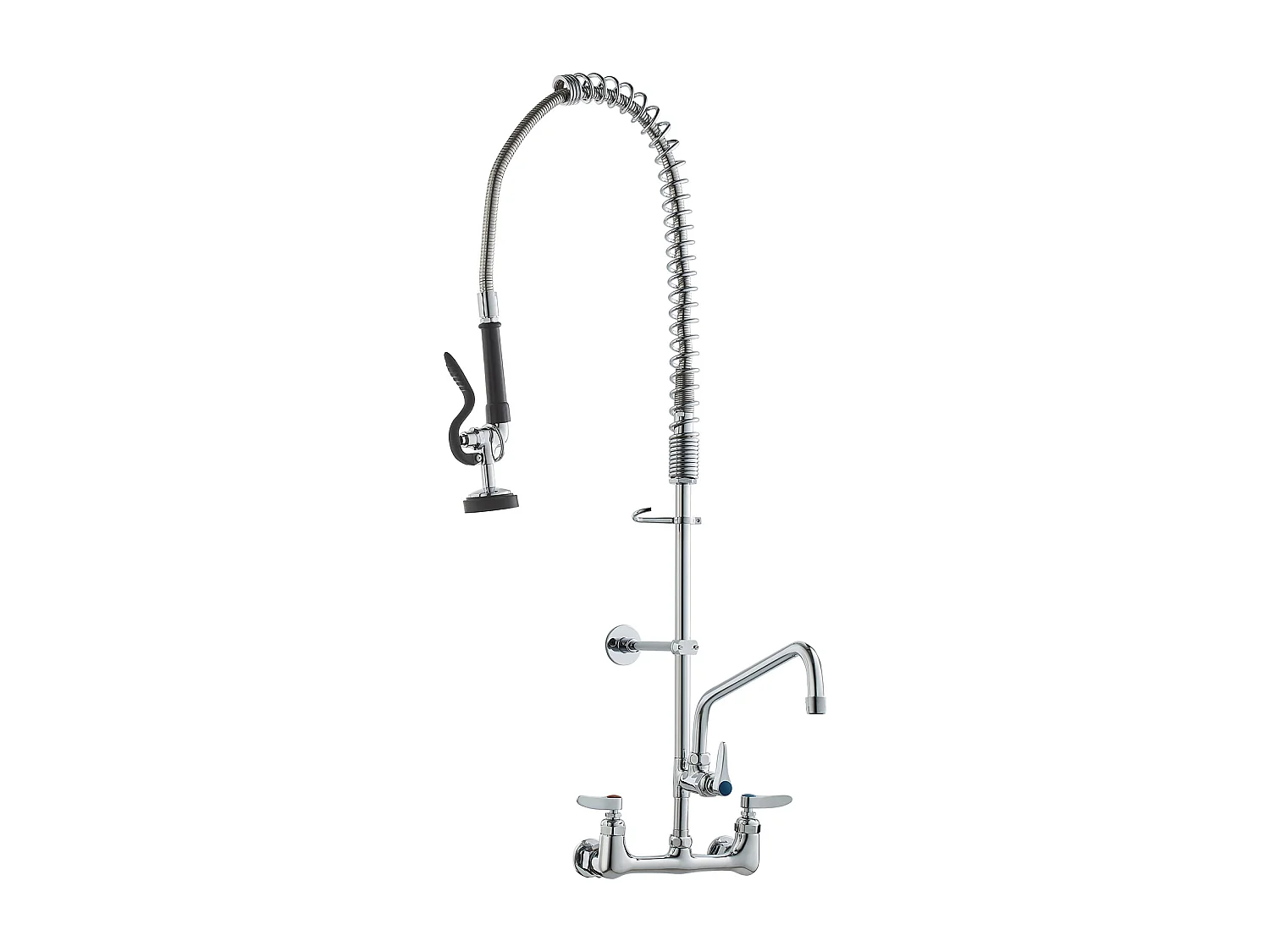 Robinet de Cuisine, SucceBuy Robinet d'Évier de Cuisine Murale Commercial - Avec Pulvérisateur de Pré-Rinçage, 91 cm