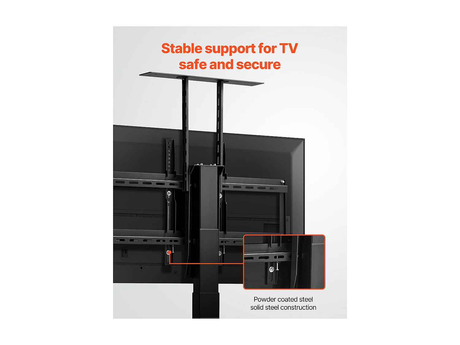 Soporte de Pared para TV SucceBuy Soporte Motorizado para TV con Control Remoto para Pantallas de 81 a 178 cm, con VESA Máx. de 61 x 41 cm