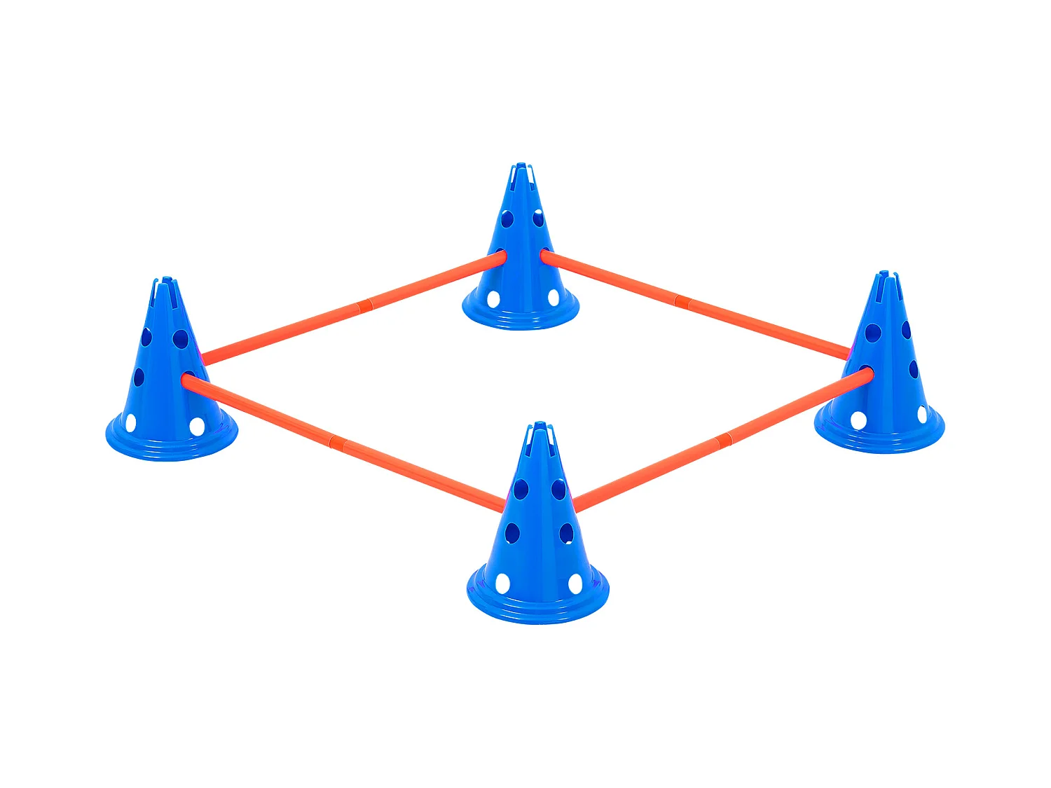 Kit d’Agilité, SucceBuy Dog Agility Cones Lot de 6 : 12 Cônes, 6 Bâtons d’Agilité avec Sac