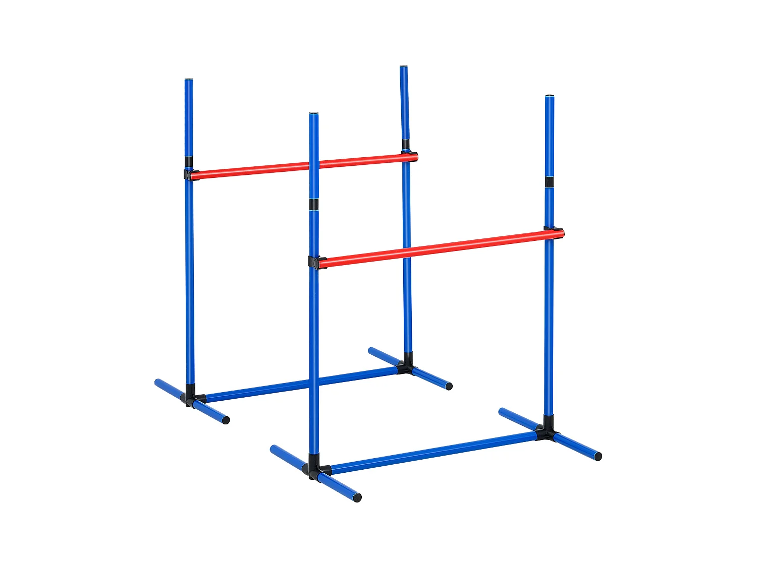 Kit d’Agilité, SucceBuy Équipement d’Entraînement d’Agilité pour Chien Ensemble de 4 Pièces avec Haies et Cerceau de Saut