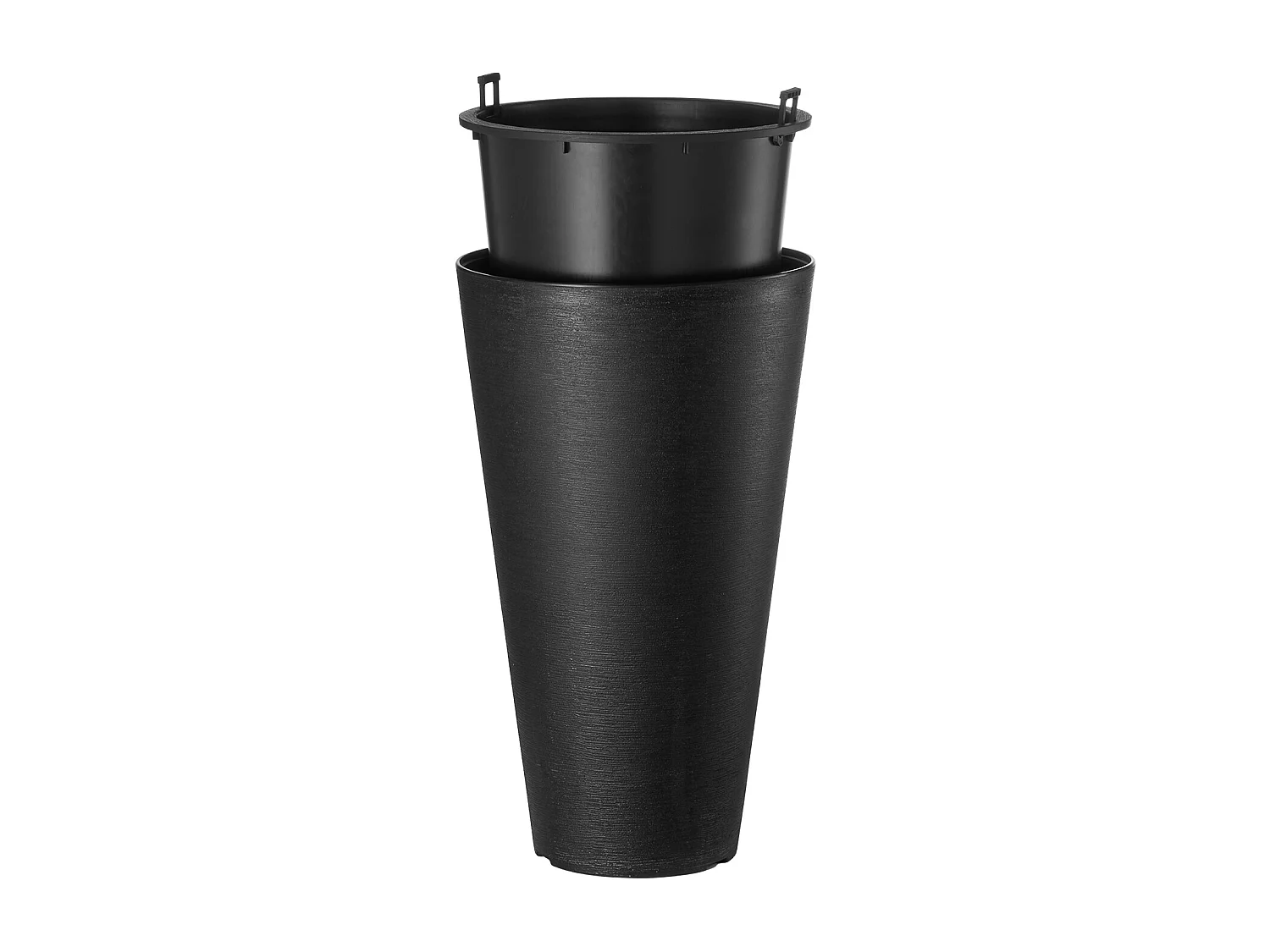 Macetas SucceBuy, Juego de 2, Redondas y Cónicas de 61 cm, para Uso en Exteriores e Interiores