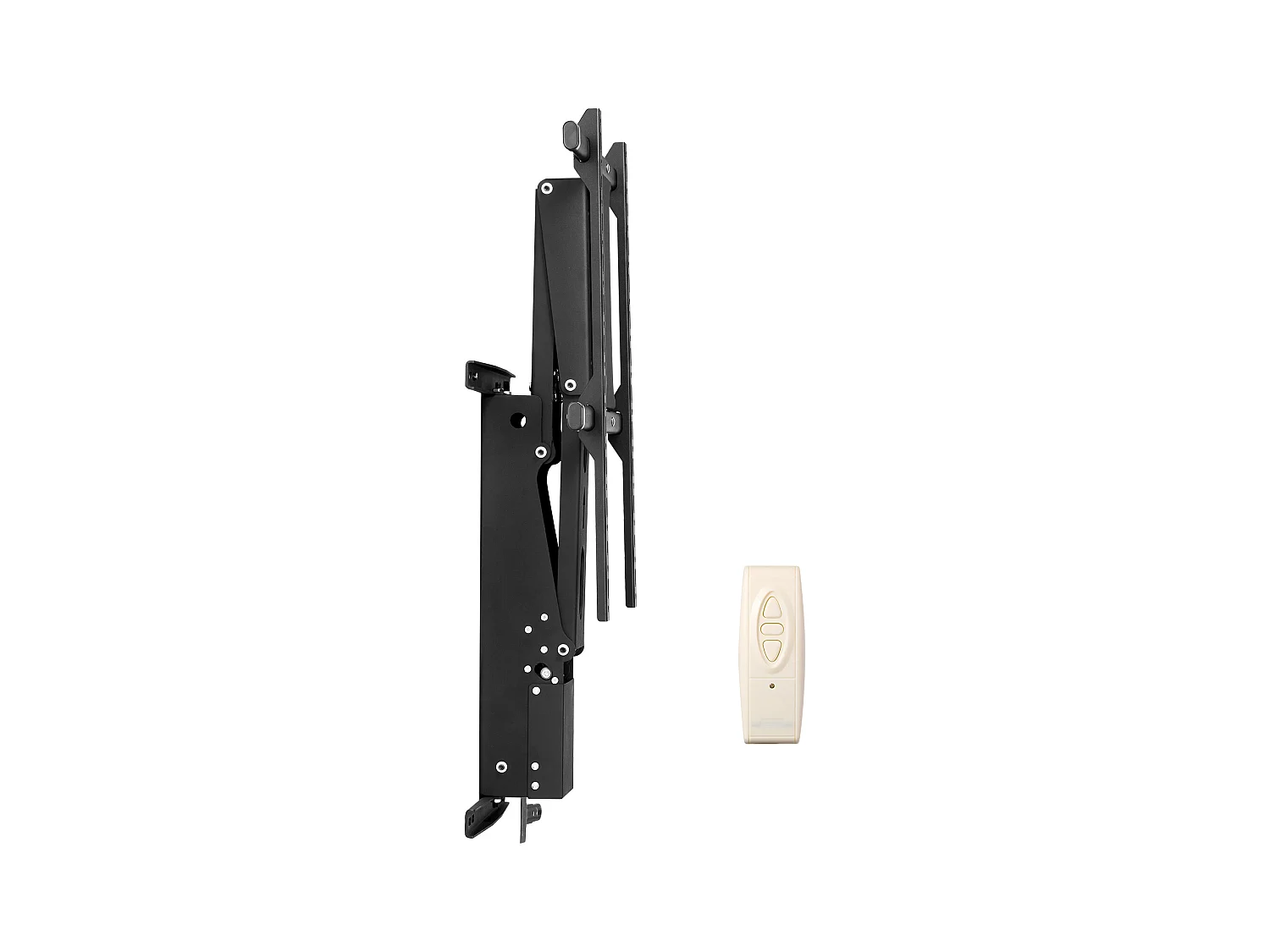 Support TV Murale SucceBuy Bâti Motorisé Électrique de Mur de TV pour 813-1651 mm TV, Support Abattant Réglable Électriquement avec VESA 60 x 60 cm