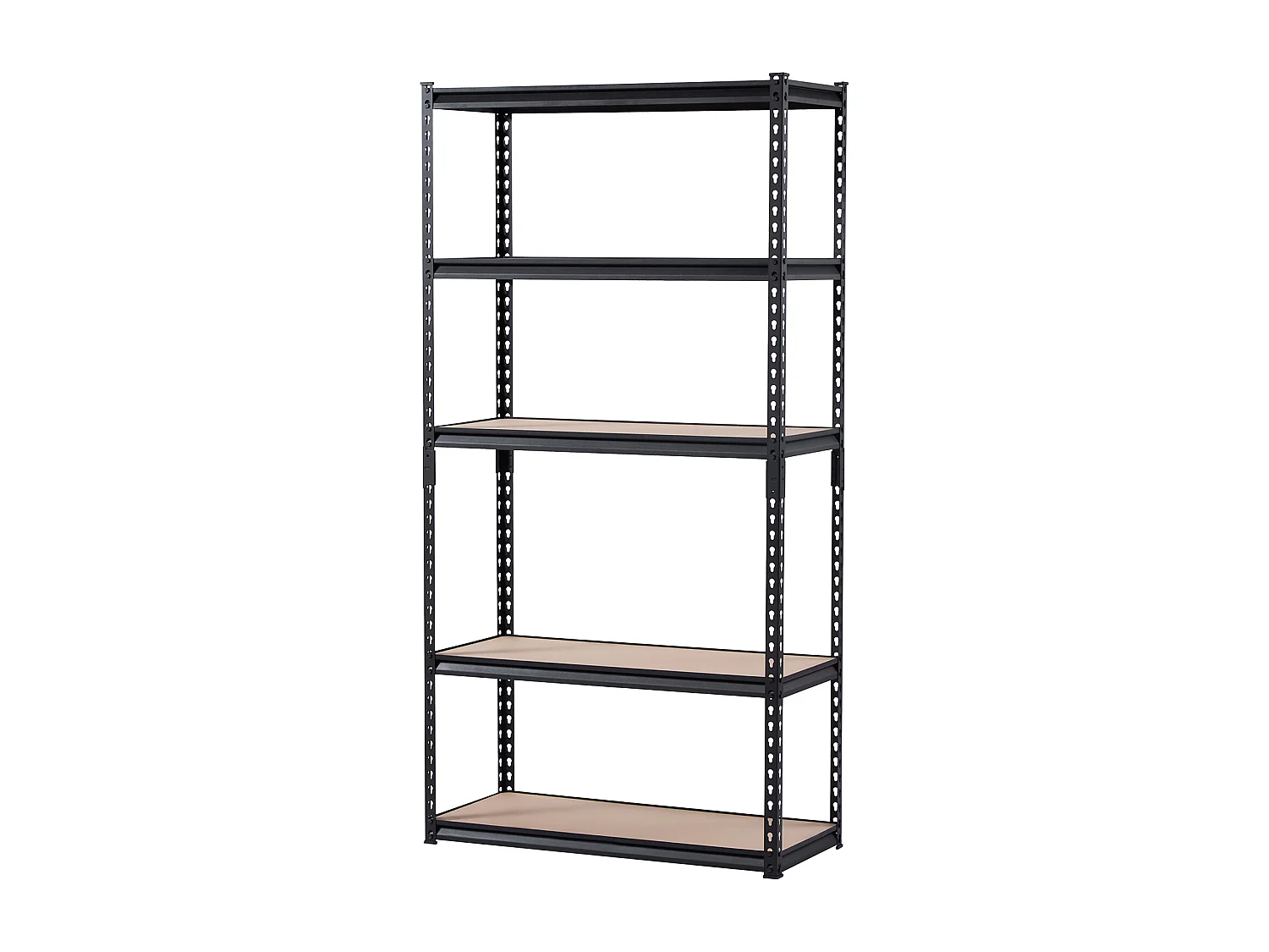 Metalen Garagestellingen SucceBuy Opbergplanken 41 cm D x 91 cm B x 181 cm H 5-Laags Garage-Opbergrek