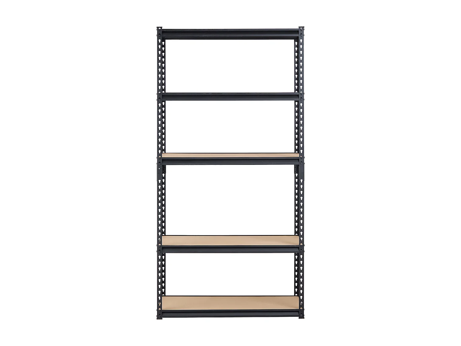 Metalen Garagestellingen SucceBuy Opbergplanken 41 cm D x 91 cm B x 181 cm H 5-Laags Garage-Opbergrek