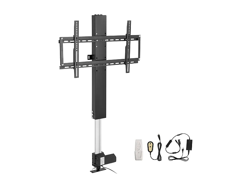 Supporto per TV a Parete SucceBuy Supporto TV Automatico 220V da 71 cm con Telecomando per Uso Domestico, Nero