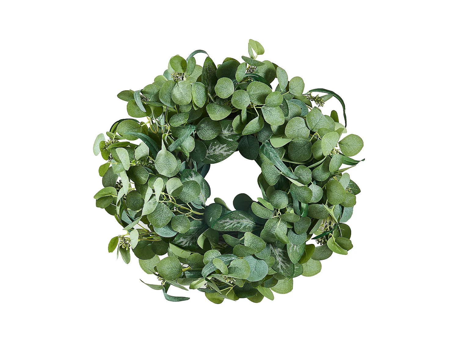 Plante Artificielle, SucceBuy Couronne Artificielle de 66,04 cm, Feuilles d'Eucalyptus Vertes, toute l'Année