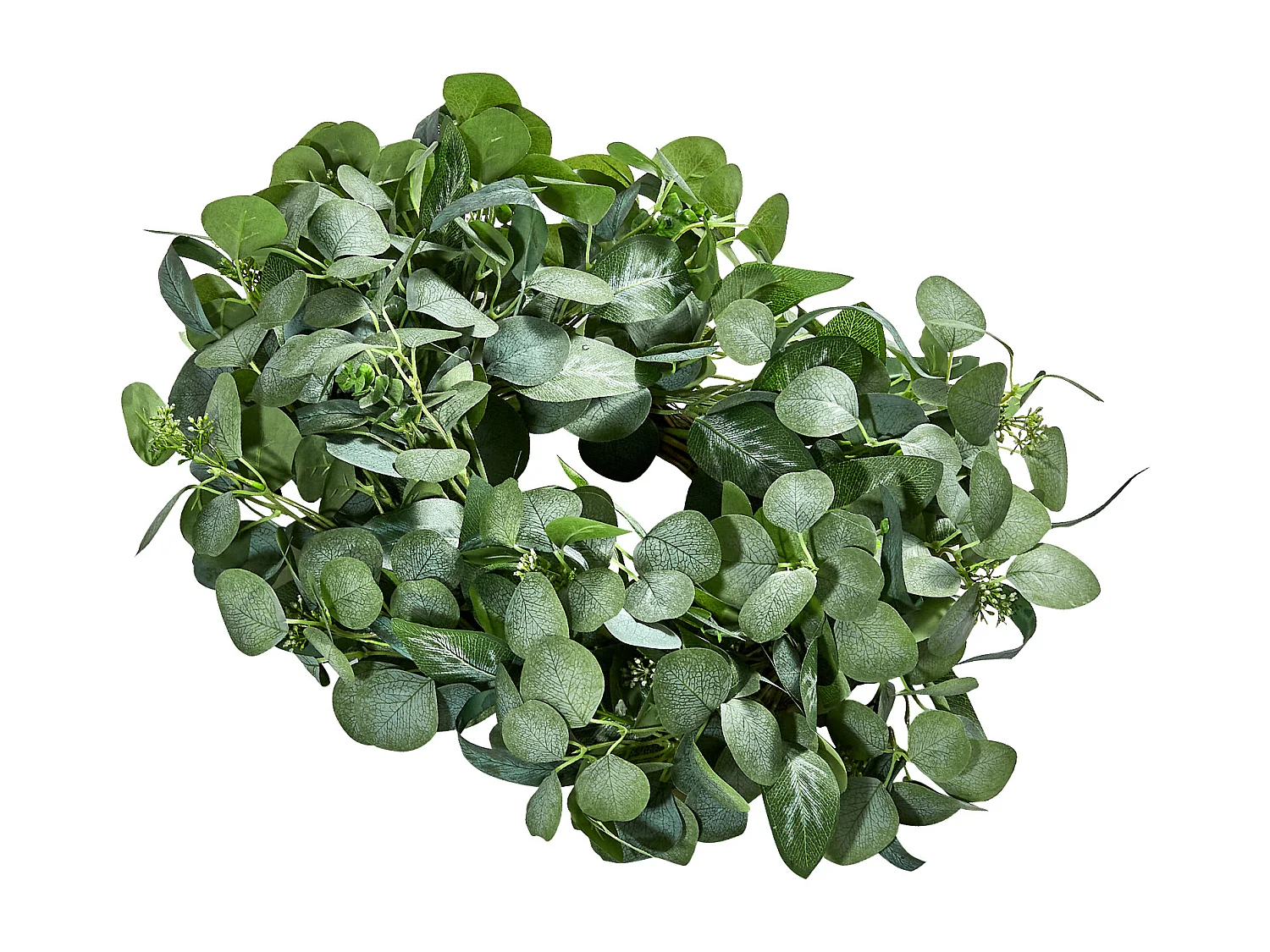 Plante Artificielle, SucceBuy Couronne Artificielle de 66,04 cm, Feuilles d'Eucalyptus Vertes, toute l'Année