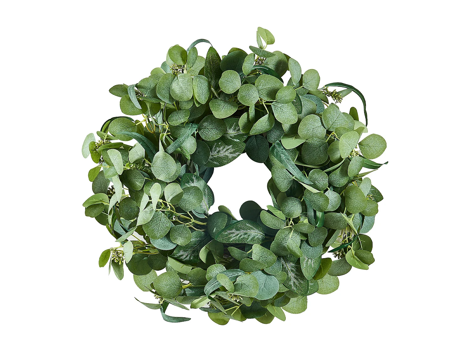Plante Artificielle, SucceBuy Couronne Artificielle de 66,04 cm, Feuilles d'Eucalyptus Vertes, toute l'Année